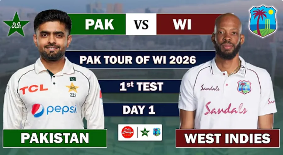 Pakistan Seamers Dominate as Rain Disrupts Opening Day of First Test Against West Indies