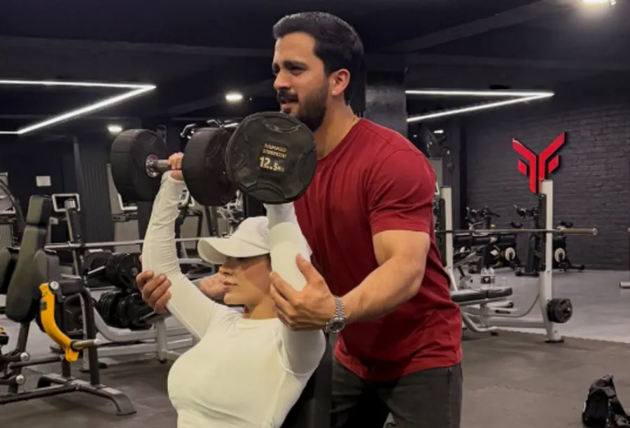 Rajab Butt’s Workout Video With Fitness Creator Sadia Baloch Goes Viral