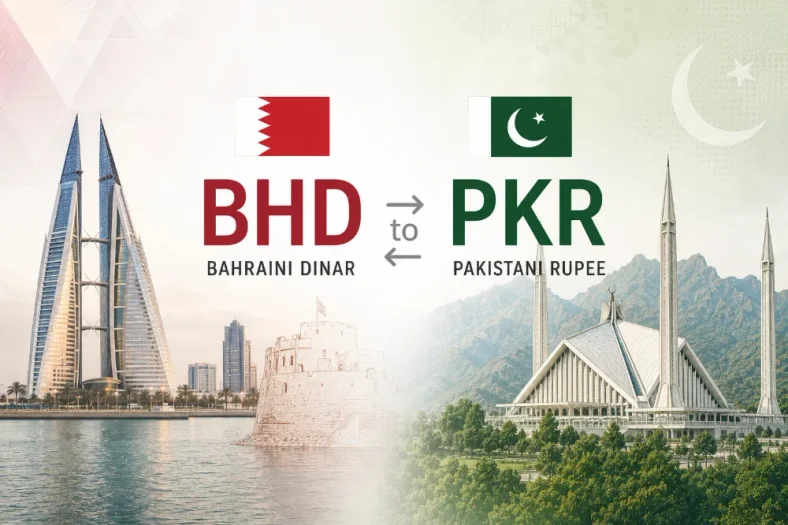 BHD to PKR Rate Today for Bahrain Dinar against Pakistani Rupees