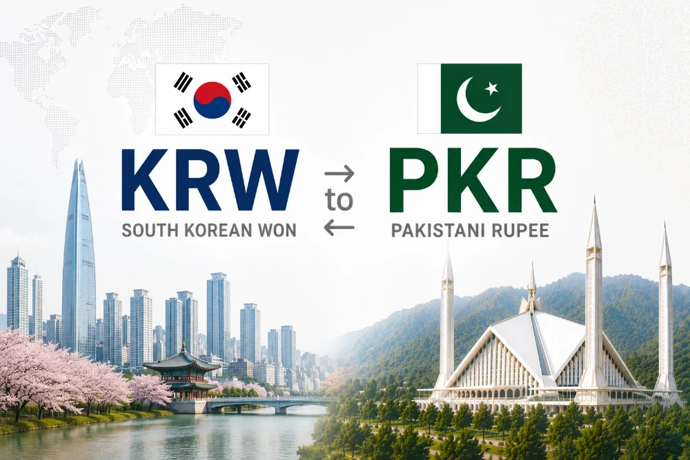 KRW to PKR Rate Today for South Korean Won against Pakistani Rupees