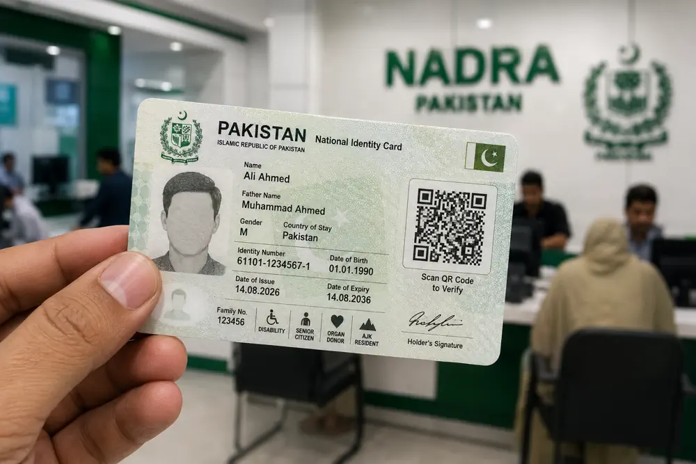 NADRA Introduces New CNIC With Secure QR Code