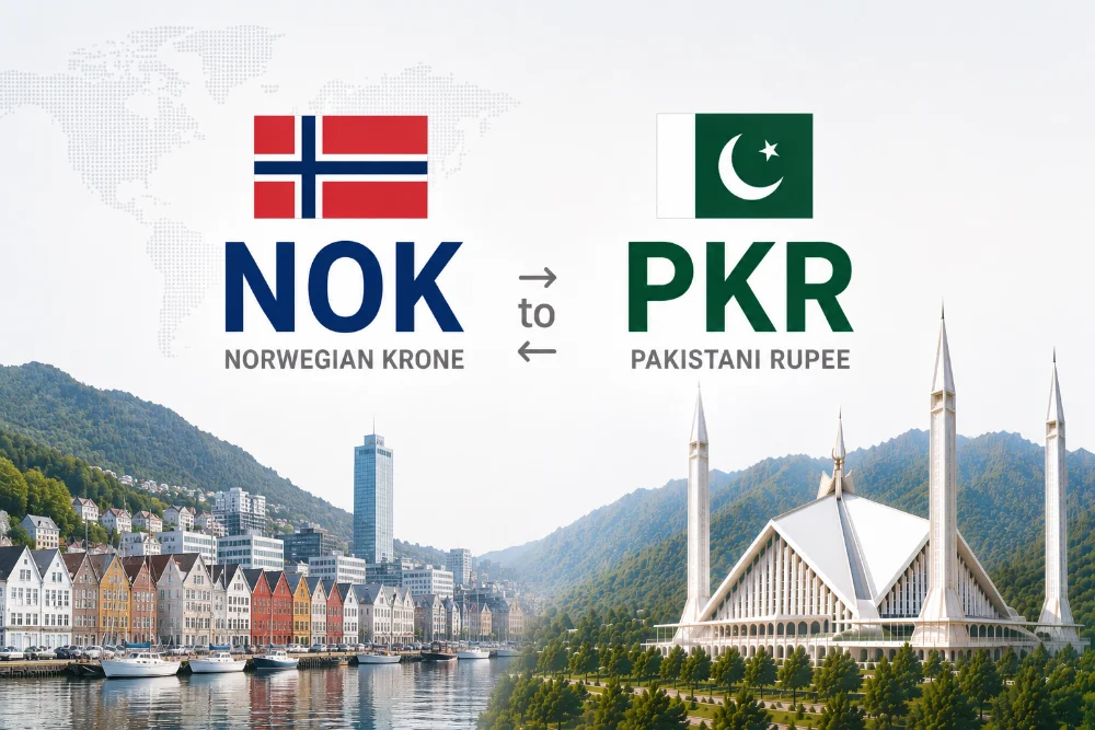NOK to PKR Rate Today for Norwegian Krone against Pakistani Rupees