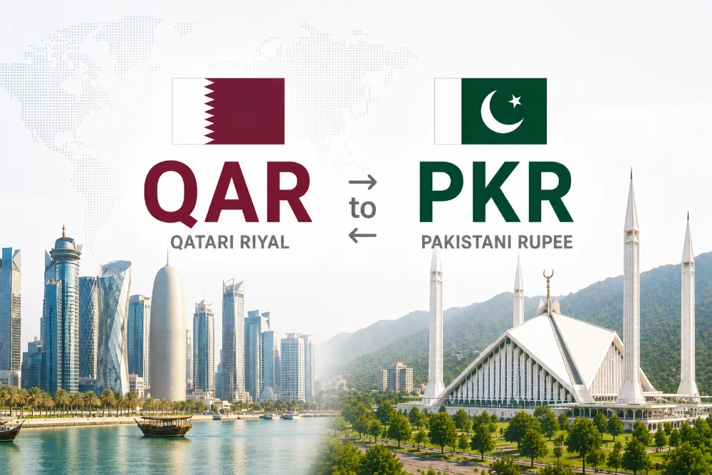 QAR to PKR Rate Today for Qatari Riyal against Pakistani Rupees