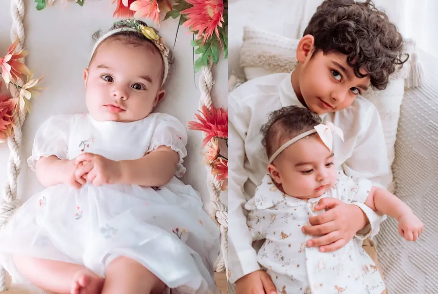Iqra Aziz Shares First Photos of Daughter Sophia with Son Kabir, Fans Delighted