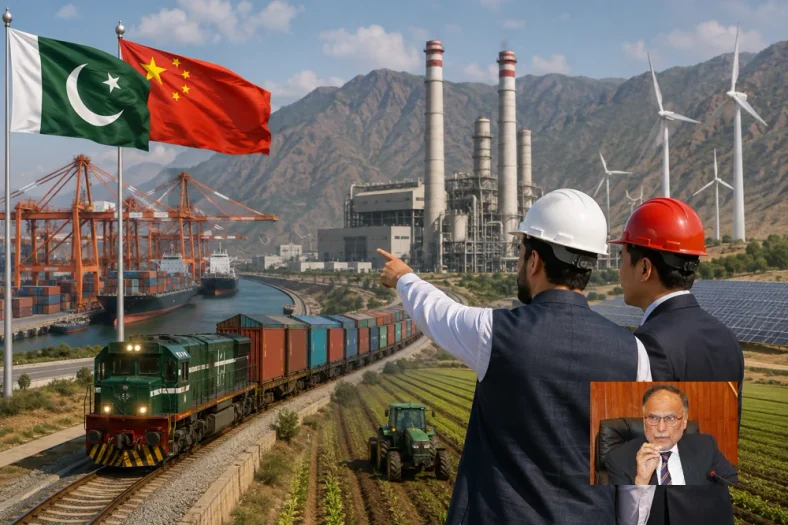 Pakistan Targets $100 Billion Exports, Ahsan Iqbal Calls for Private Sector-Led CPEC Phase-II