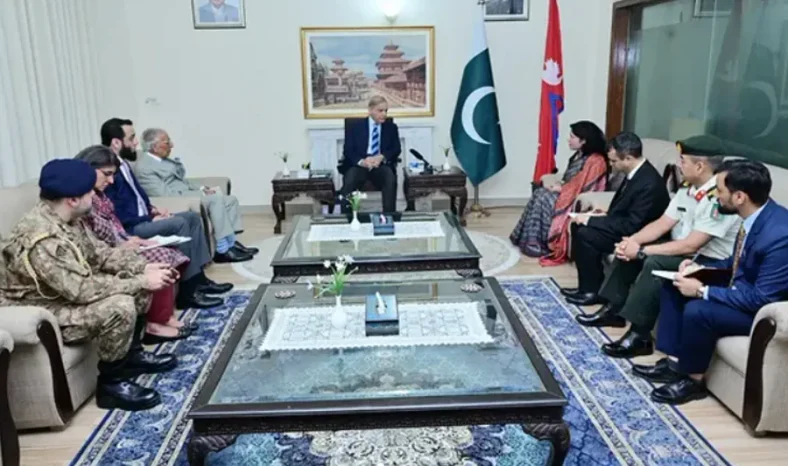 PM Shehbaz Visits Nepal Embassy, Announces Relief Aid for Flood Victims