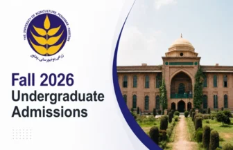 University of Agriculture Peshawar Opens Fall 2026 Undergraduate Admissions