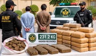 ANF Seizes Over 231kg Hashish Worth Rs7.3 Million, Arrests Two Suspects